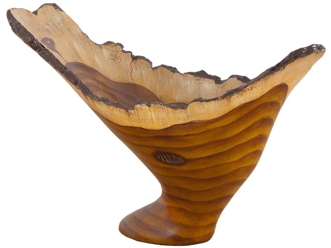 Phillips Collection Cast Naturals Faux Bois Decorative Burled Bowl