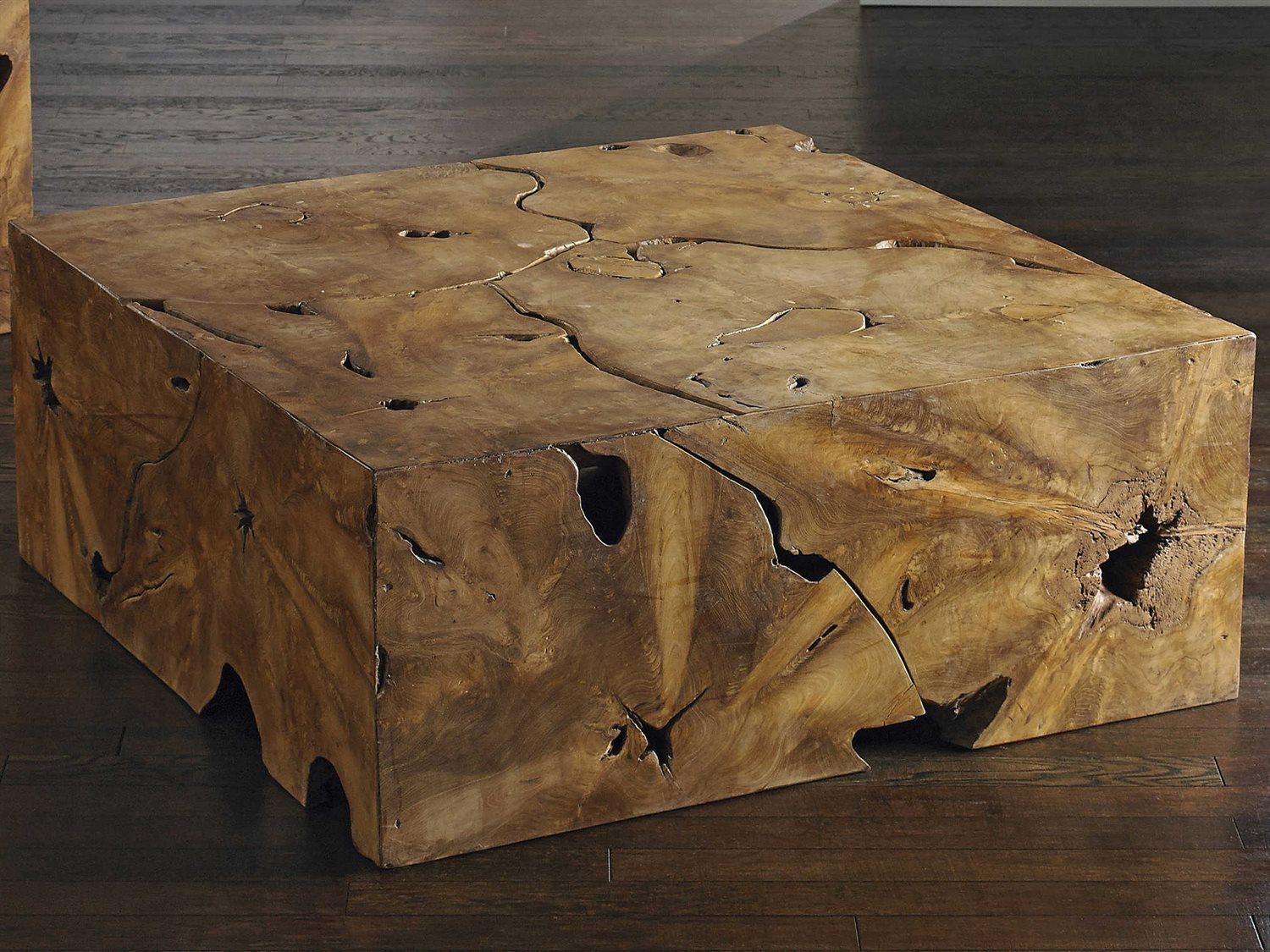 Phillips Collection Square Wood Natural Coffee Table