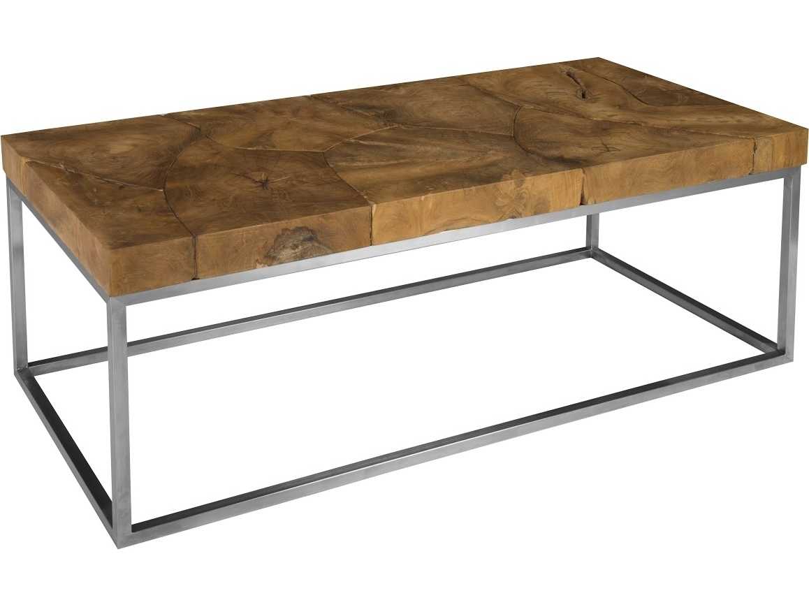 Phillips Collection Rectangular Wood Natural Brown Coffee Table