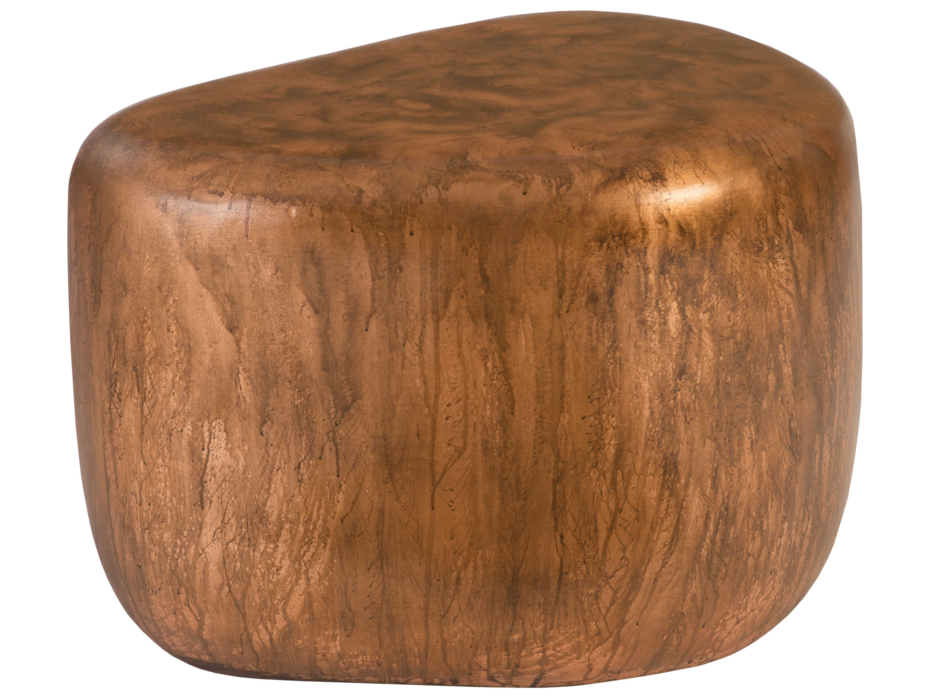 Phillips Collection Copper Acid Fiberglass Vanbraun End Table