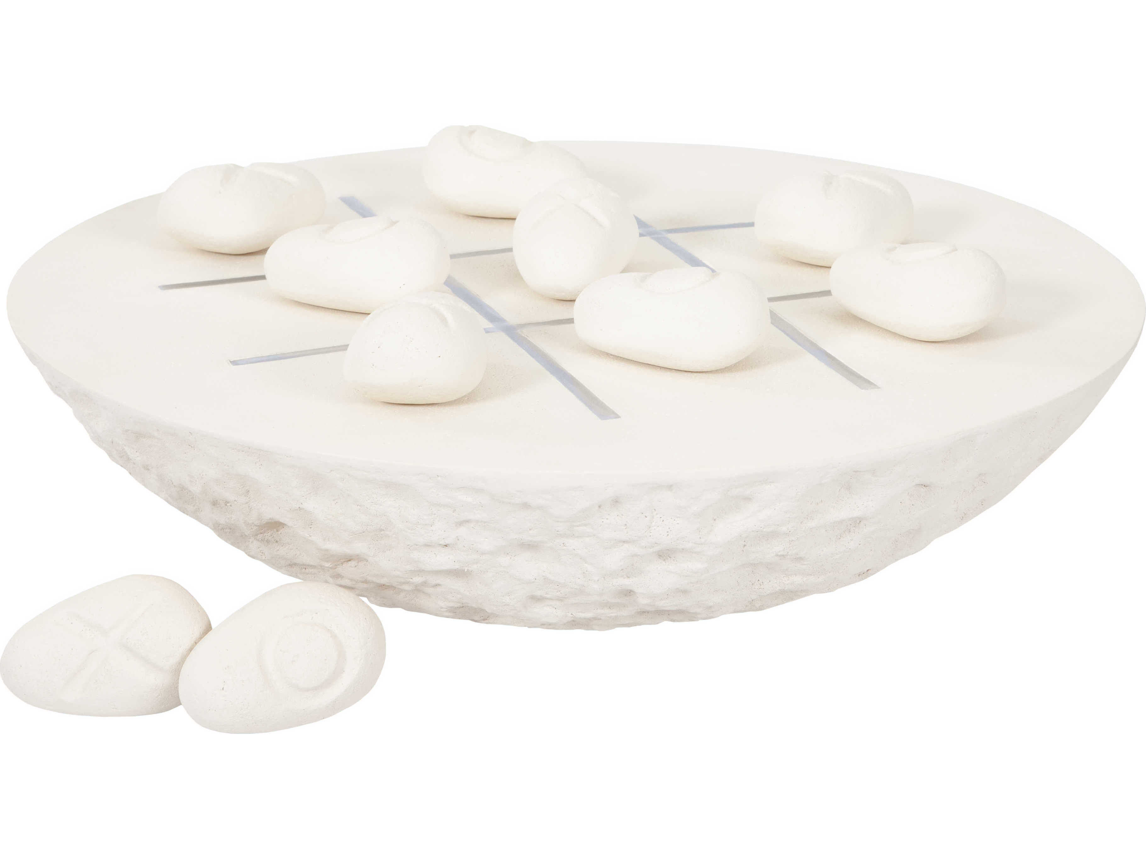 Phillips Collection Stone Cast Tic-Tac-Toe Stone