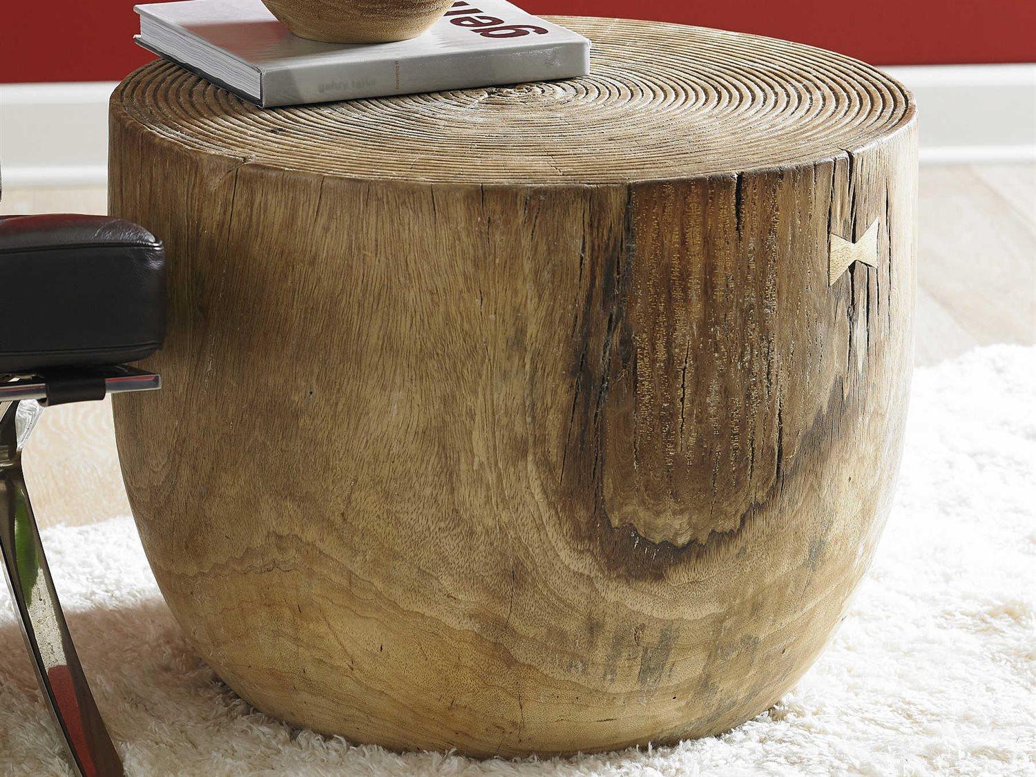 Phillips Collection Round Wood Natural End Table