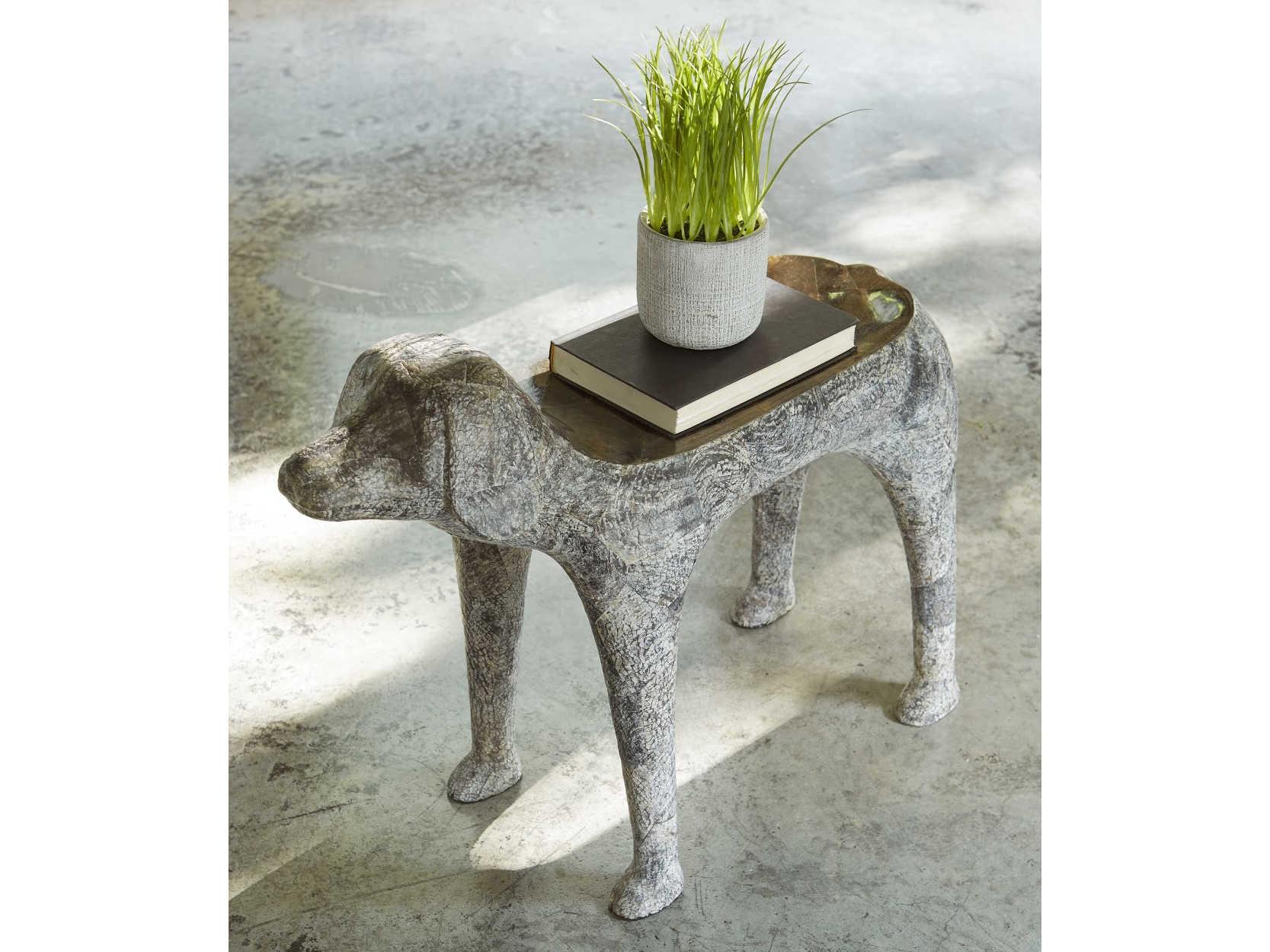 Phillips Collection Grey End Table