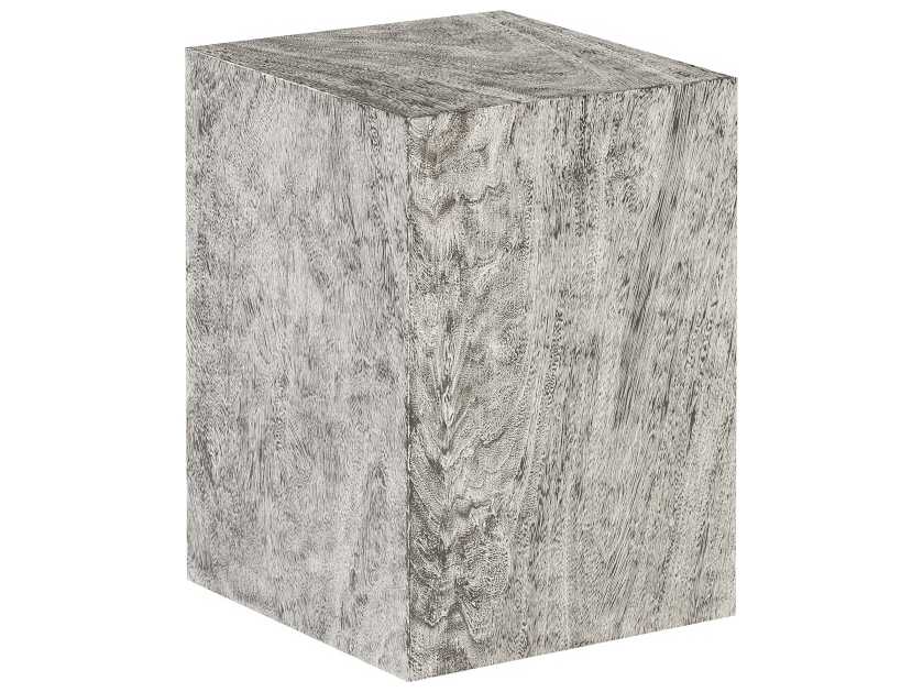 Phillips Collection Square Wood Grey End Table