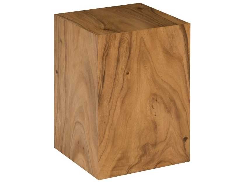 Phillips Collection Square Wood Natural Brown End Table