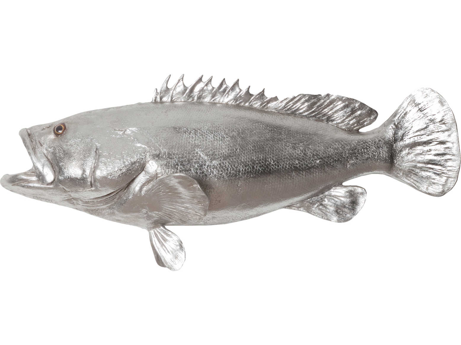 Phillips Collection Silver Leaf Estuary Cod Fish 3D Wall Art