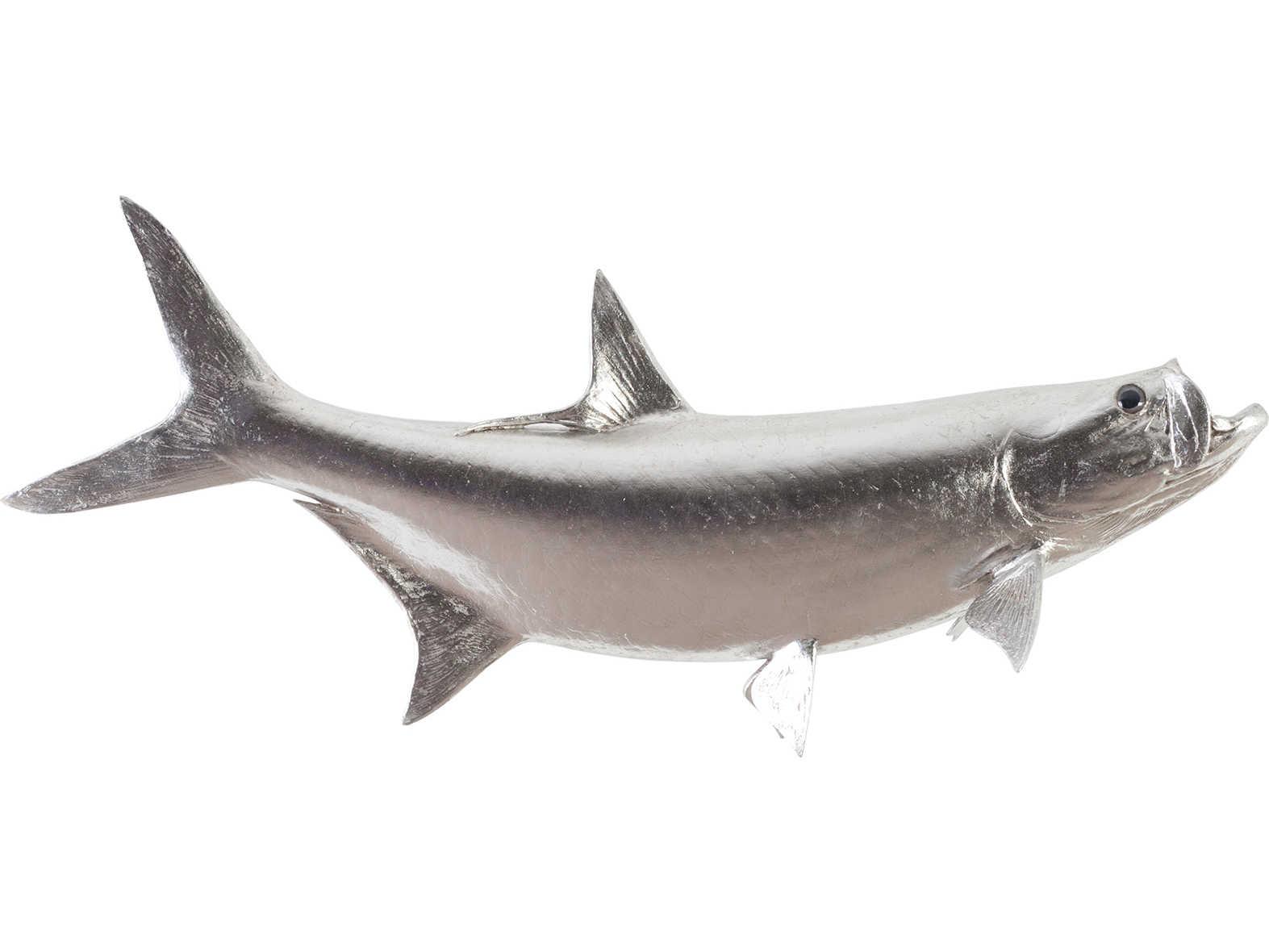 Phillips Collection Silver Leaf Tarpon Fish 3D Wall Art