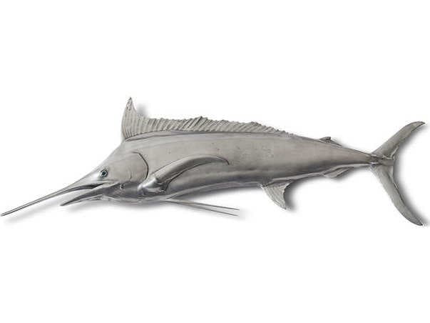 Phillips Collection Aluminum Blue Marlin Fish 3D Wall Art
