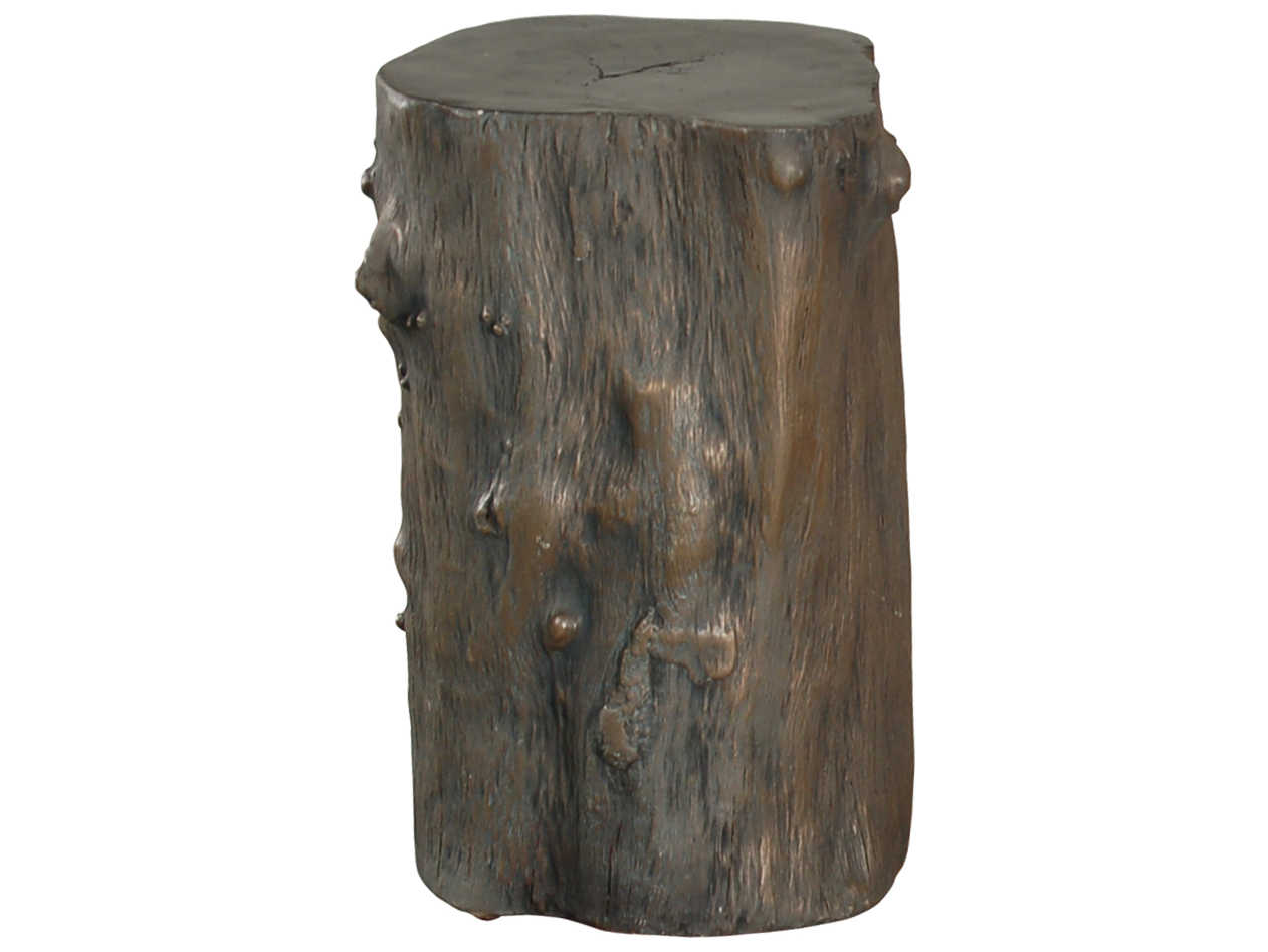 Phillips Collection Log Bronze Accent Stool