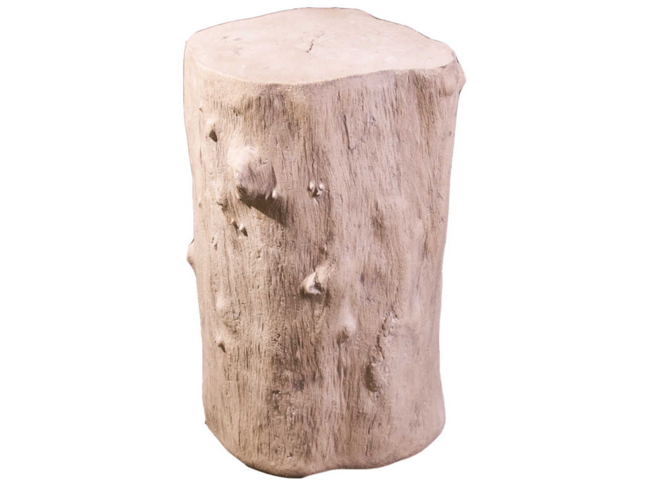 Phillips Collection Log Roman Stone White Accent Stool