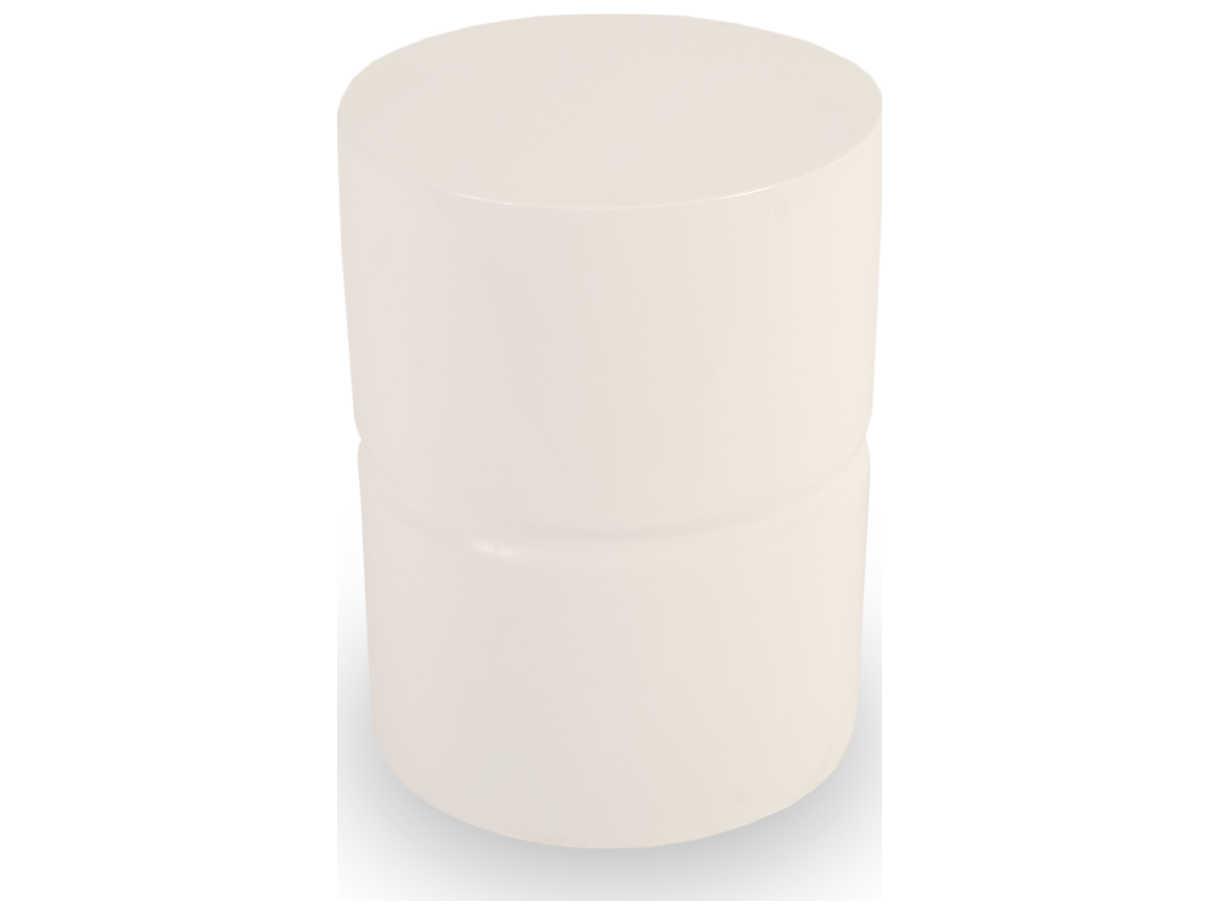 Phillips Collection Outdoor Gel Coat White Accent Stool