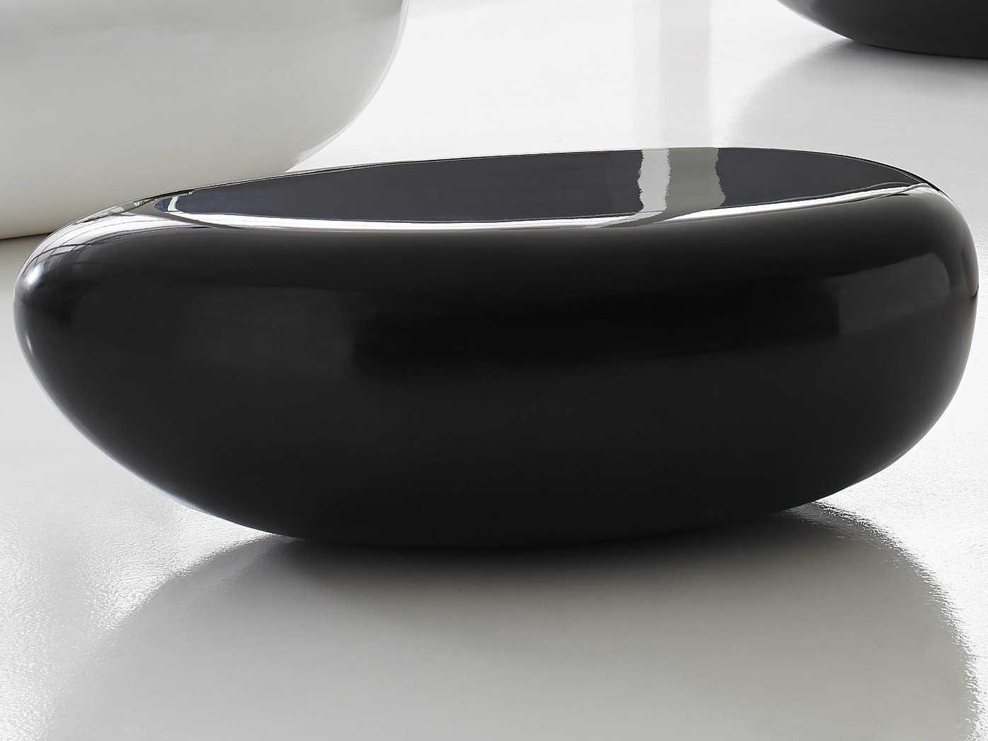 Phillips Collection Outdoorriver Stone Oval Gel Coat Coffee Table