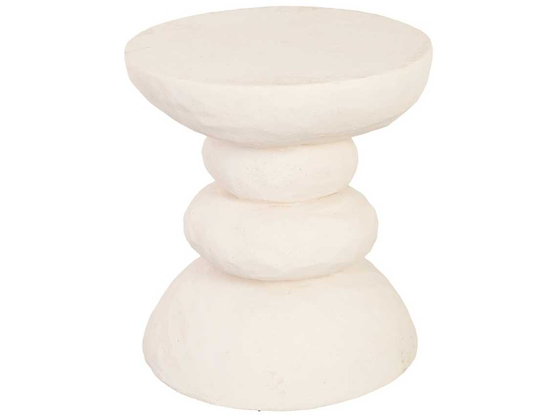 Phillips Collection Round Stone Cast End Table