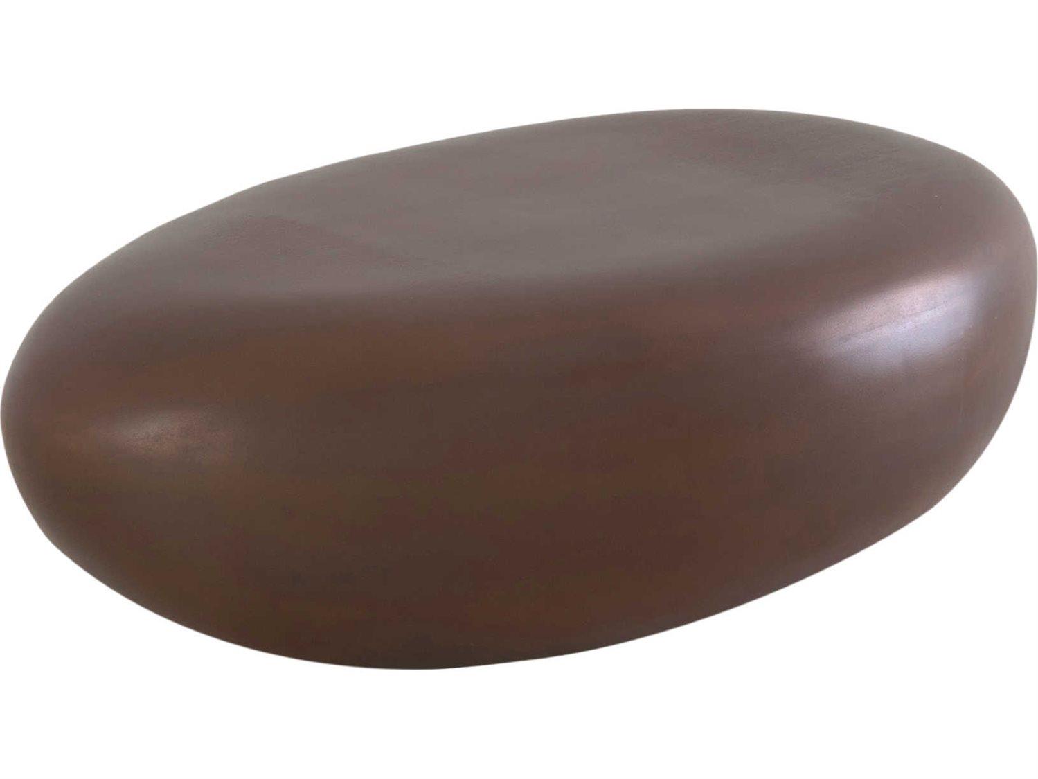 Phillips Collection River Stone Bronze Coffee Table