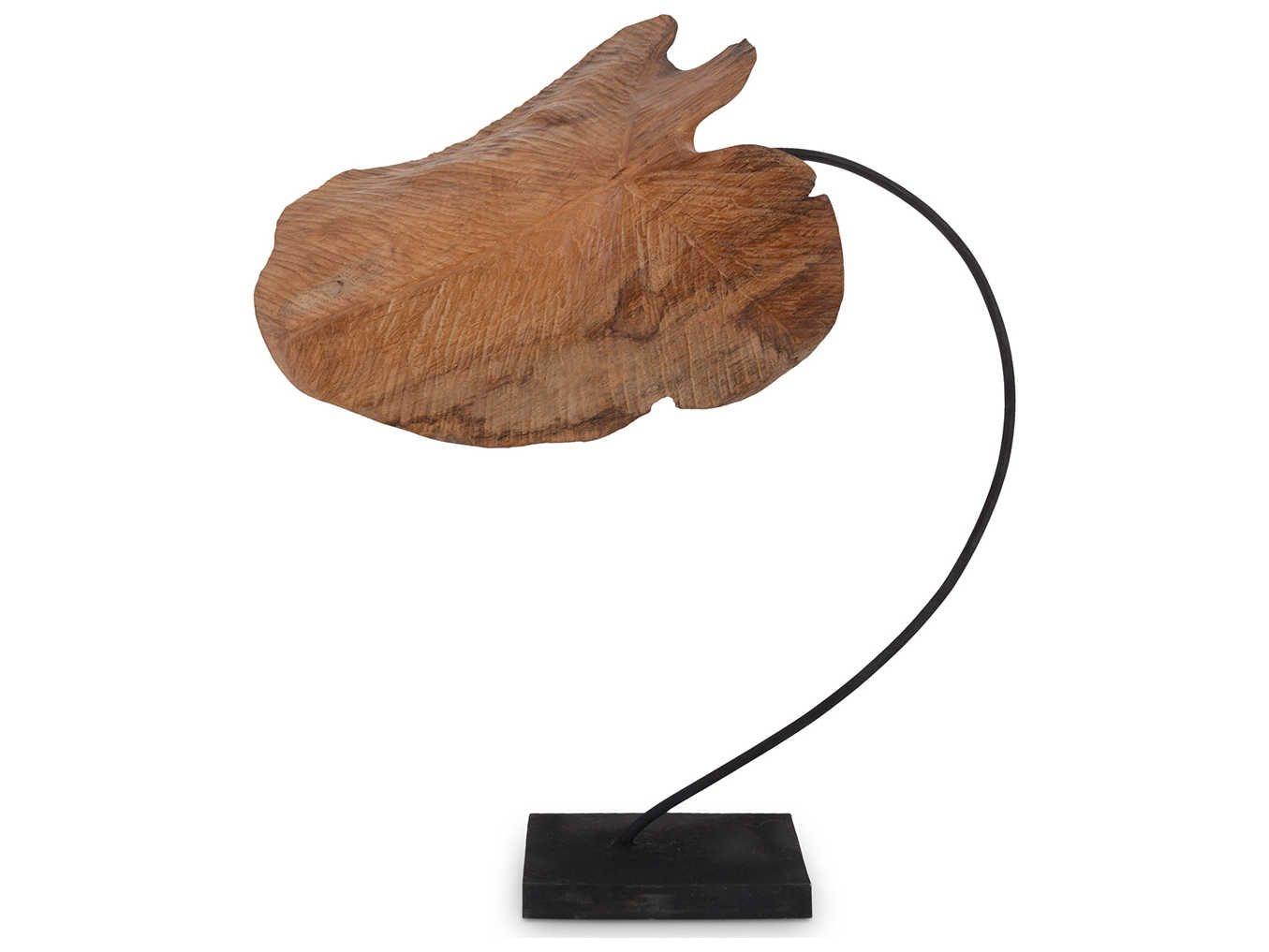 Phillips Collection Natural Carved Leaf Sculpture