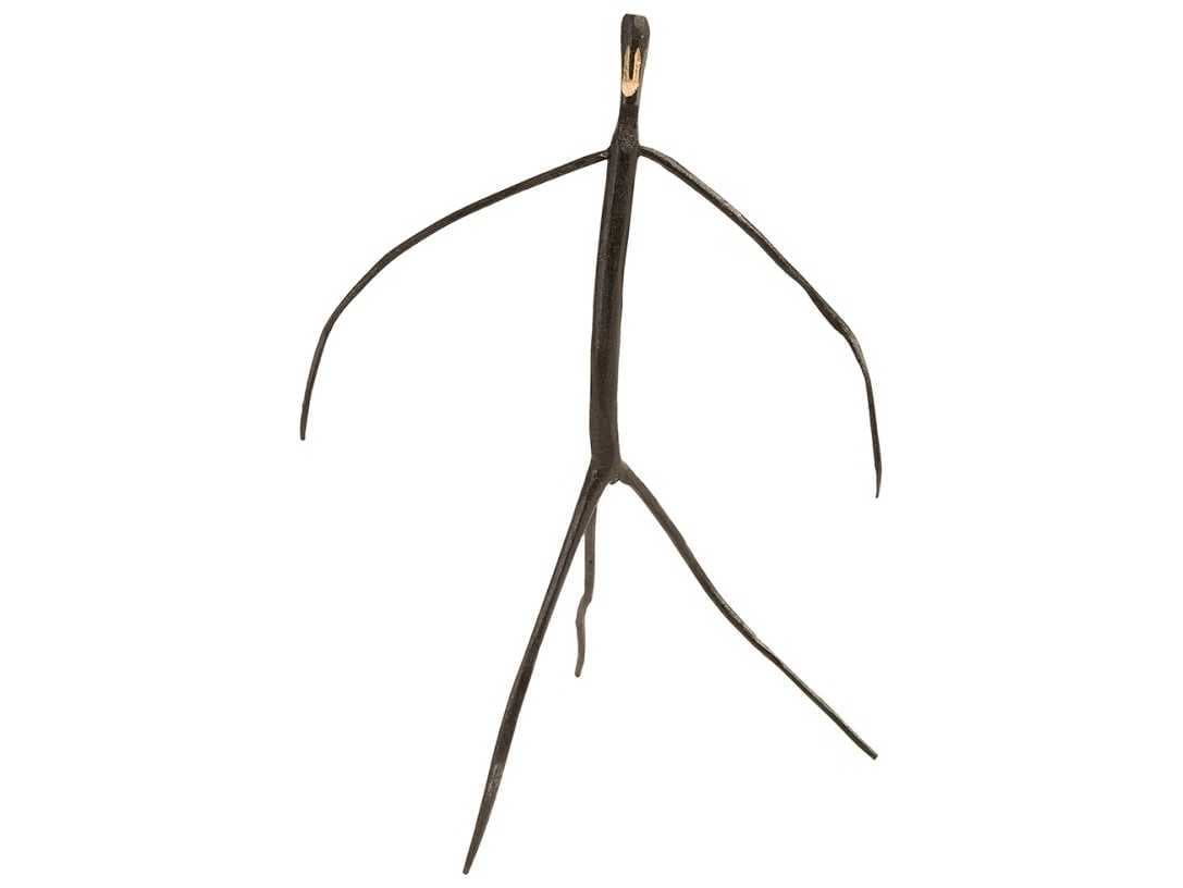 Phillips Collection Black 10" Abstract Monkey Sculpture