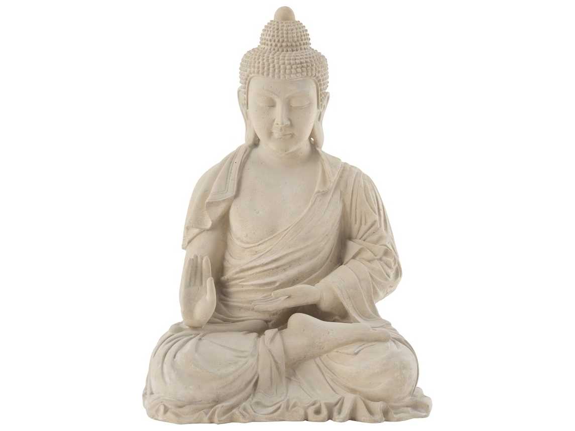 Phillips Collection Roman Stone / Off White Enchanting Buddha Sculpture
