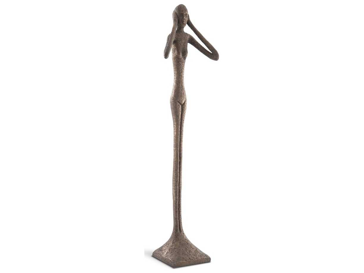 Phillips Collection Bronze Hear No Evil Slender Sculpture