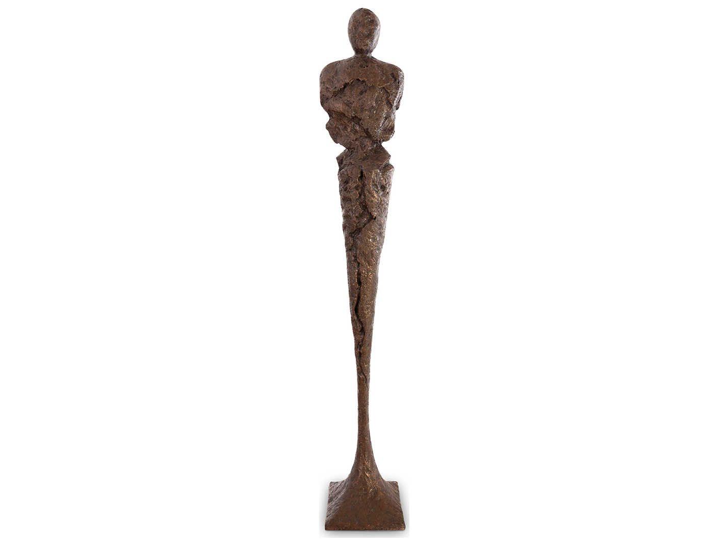 Phillips Collection Bronze Skinny Chiseled Male Sculpture