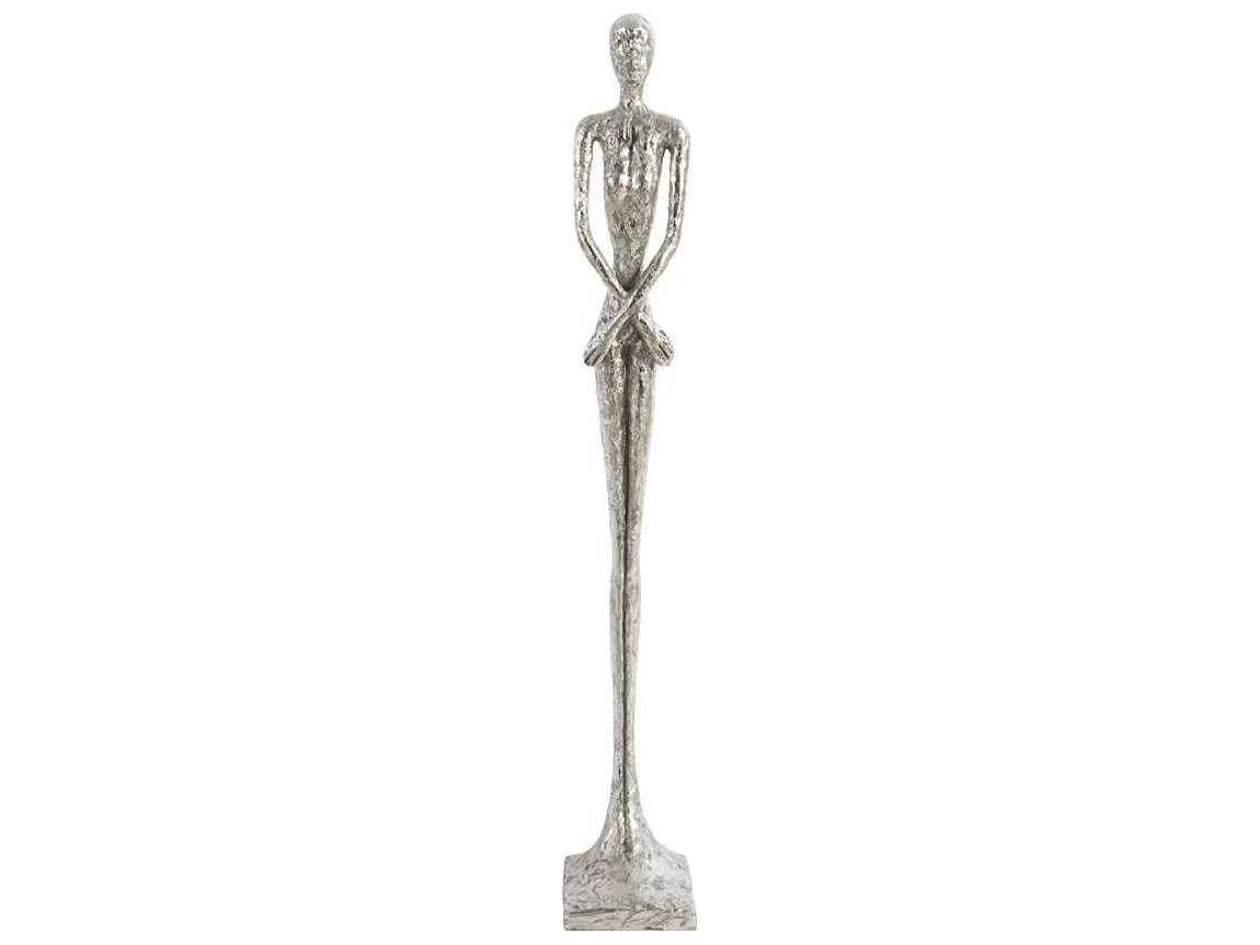Phillips Collection Silver Leaf Skinny Female Sculpture
