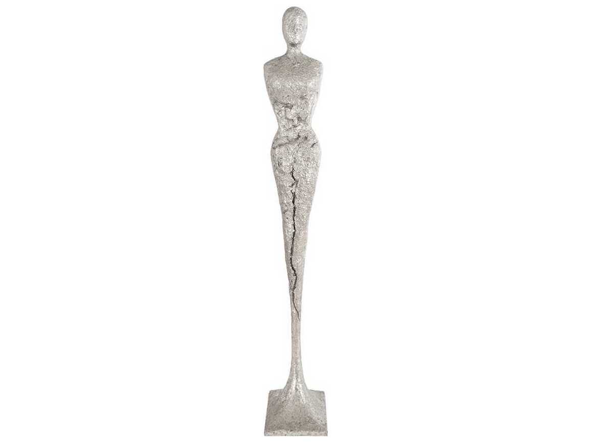 Phillips Collection Silver Leaf Skinny Chiseled Sculpture