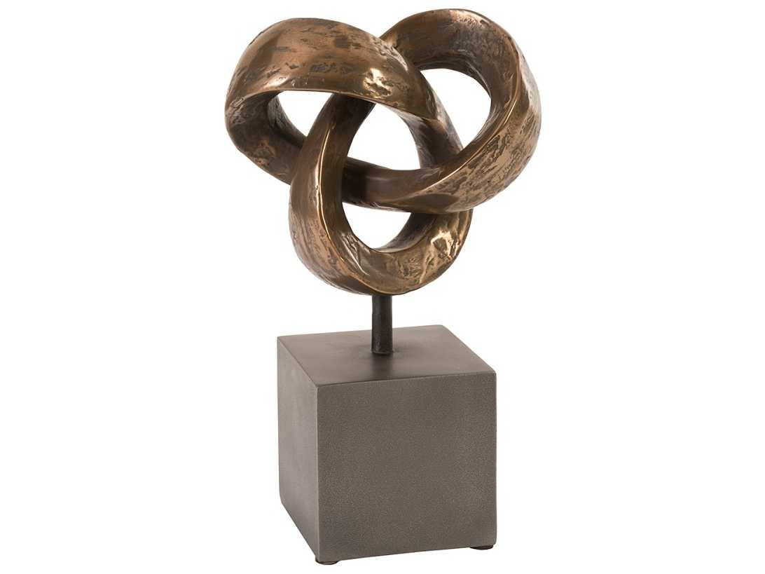 Phillips Collection Bronze Trifoil Table Sculpture