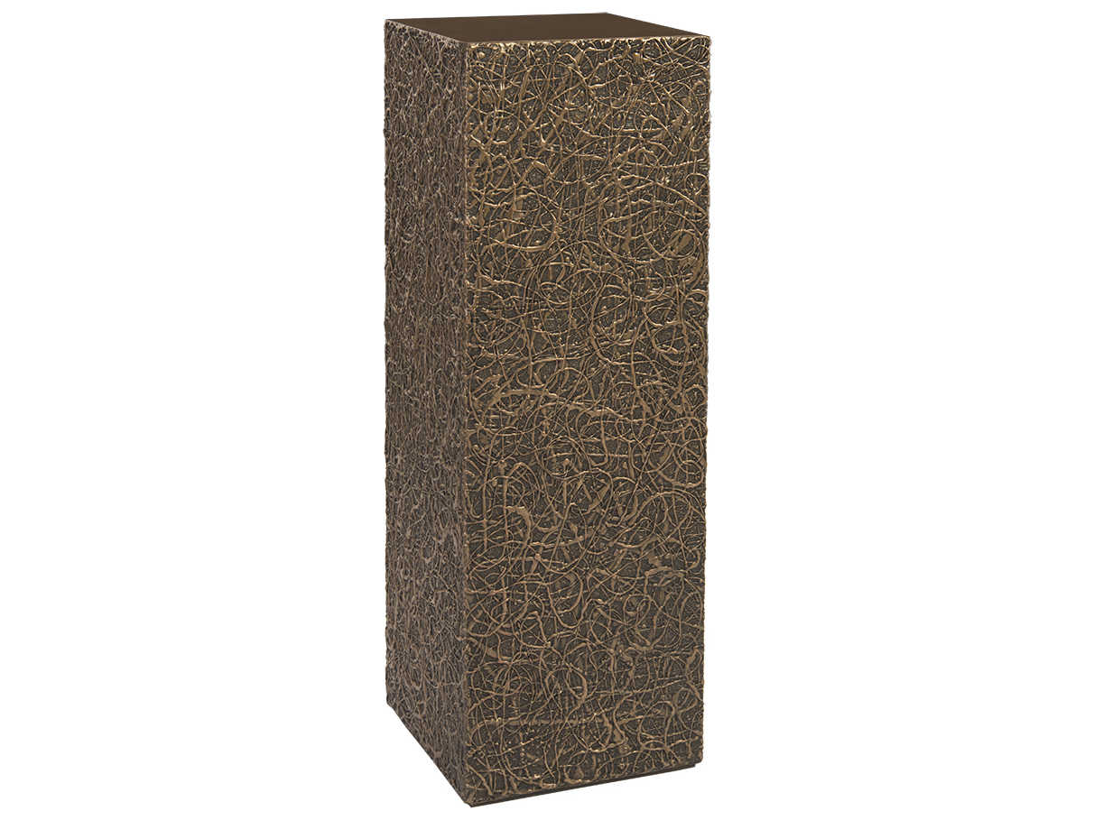 Phillips Collection String Square Polished Bronze End Table