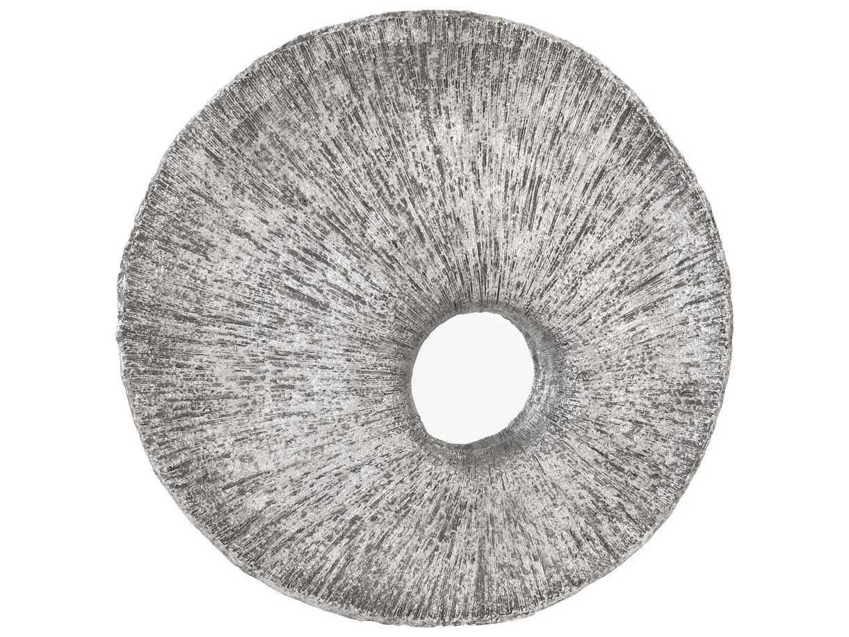 Phillips Collection Silver Leaf Round Wall Mirror