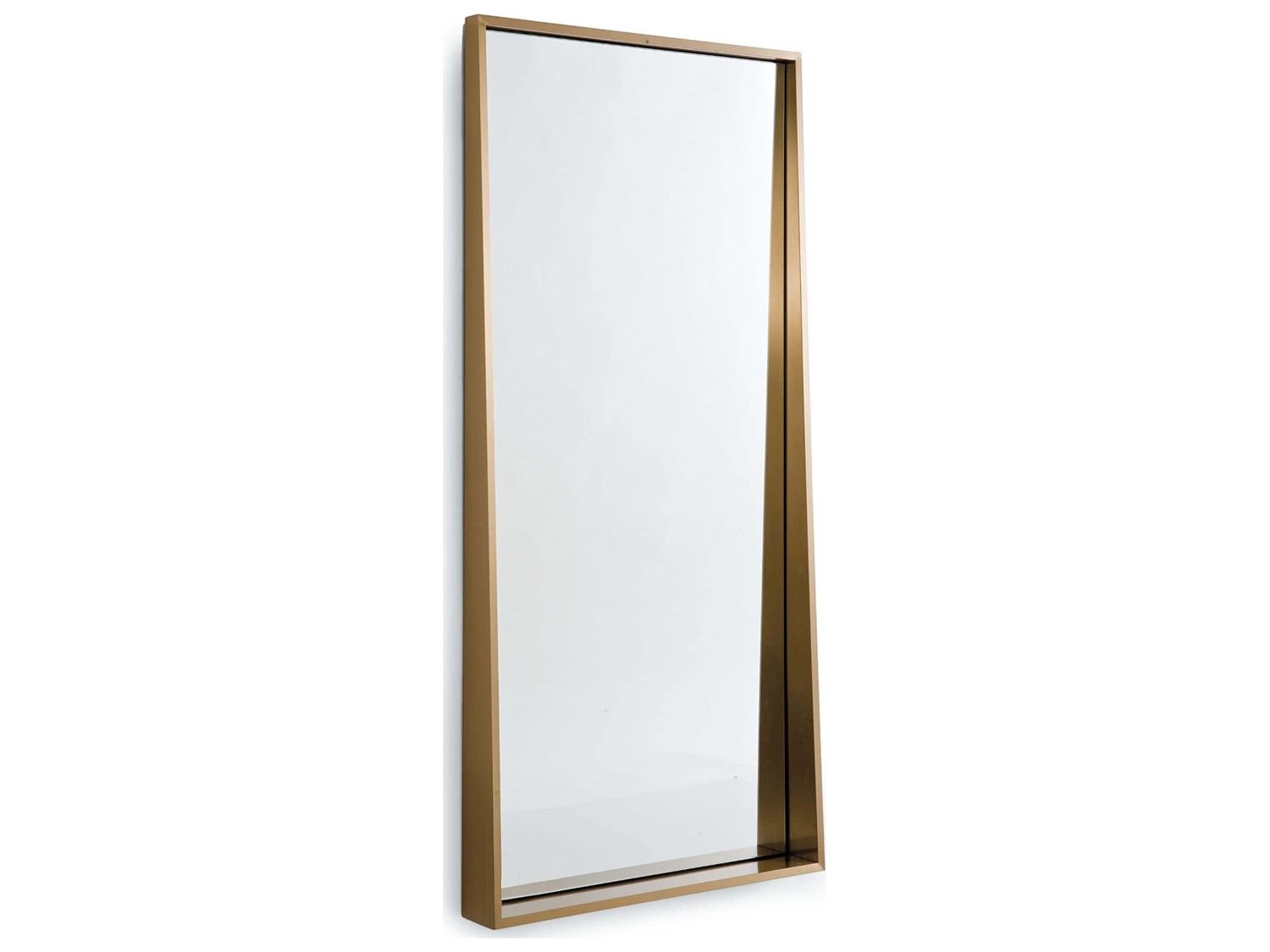 Regina Andrew Gunner Brass Rectangular Wall Mirror
