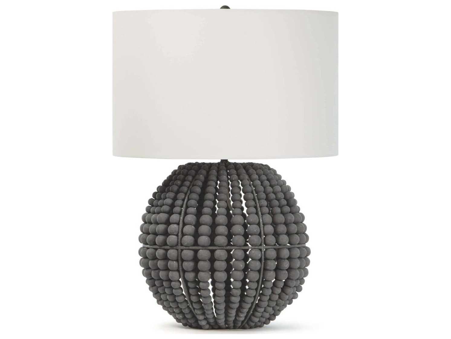 Regina Andrew Tropez Grey Linen Buffet Lamp