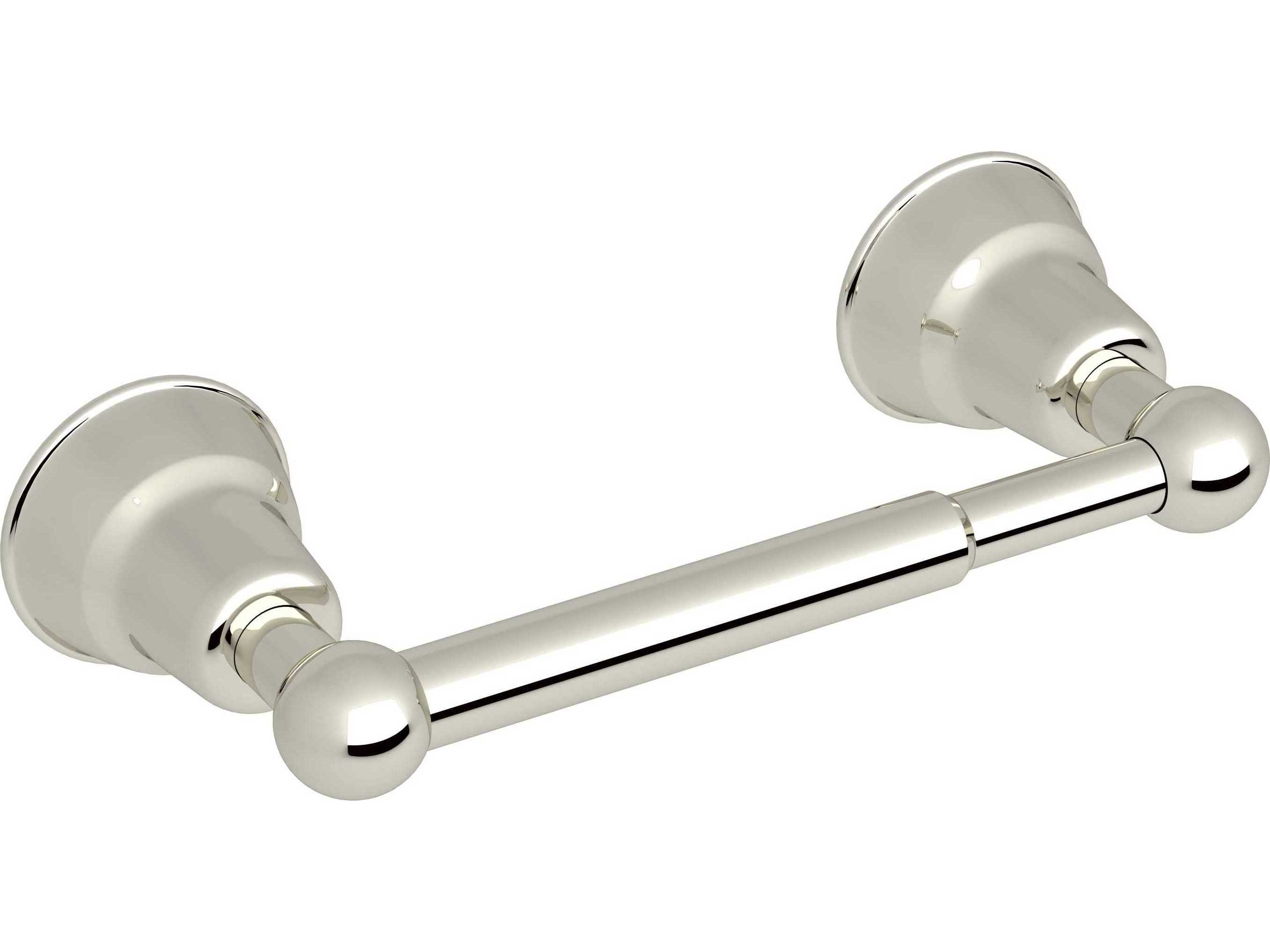 Rohl Arcana Polished Nickel Wall Mount Single Spring Loaded Toilet Paper Holder