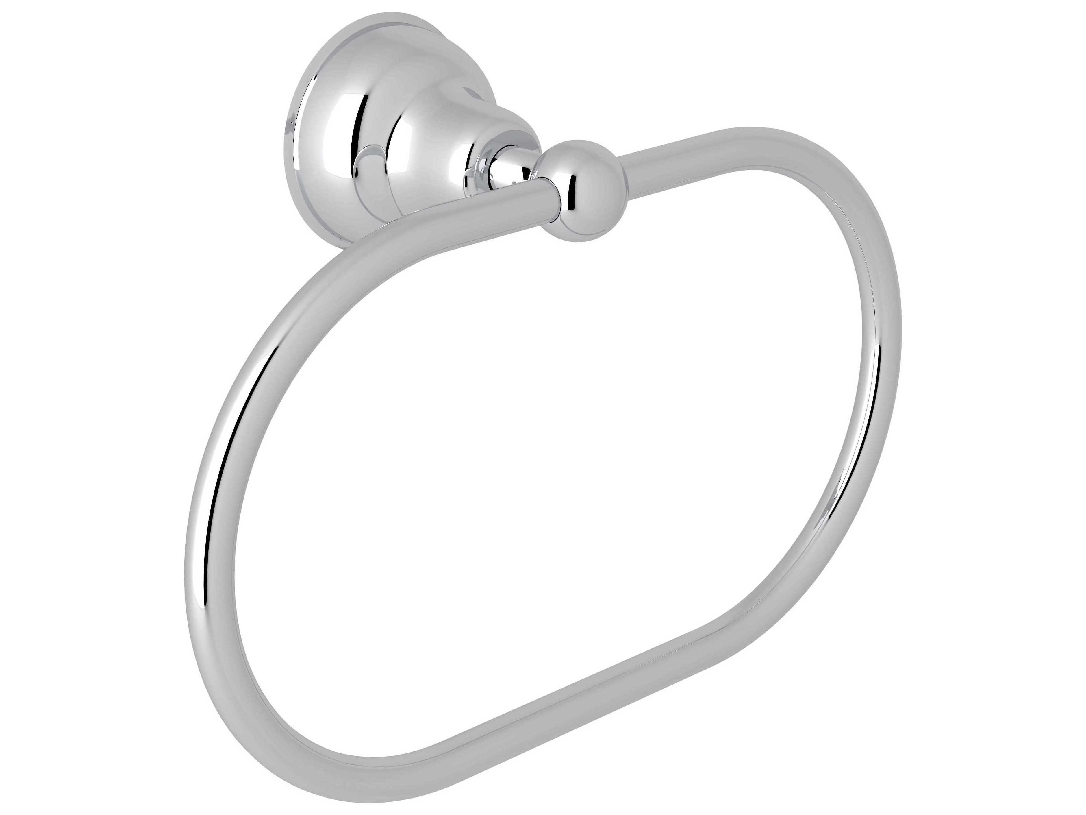 Rohl Arcana Polished Chrome Wall Mount Towel Ring