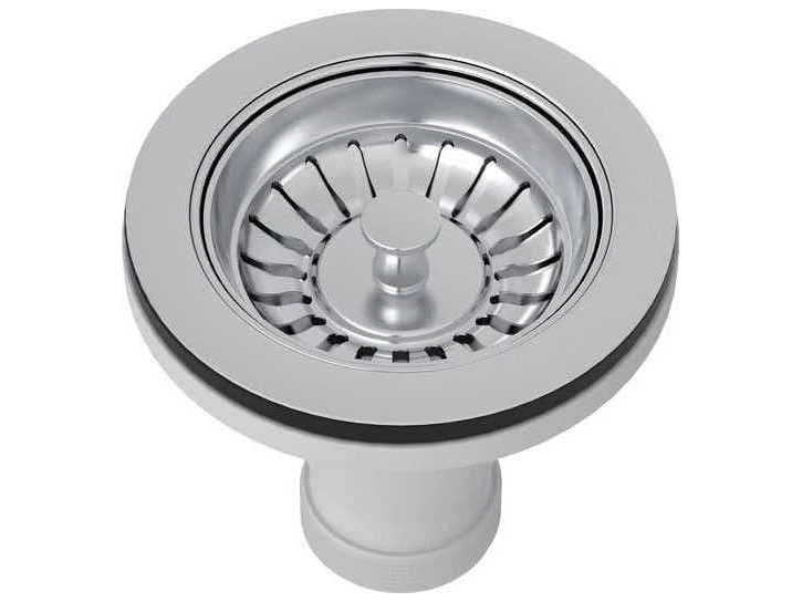 Rohl Polished Chrome Manual Basket Strainer