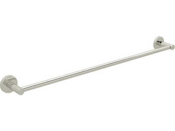 Rohl Lombardia Polished Nickel 24" Wall Mount Single Towel Bar
