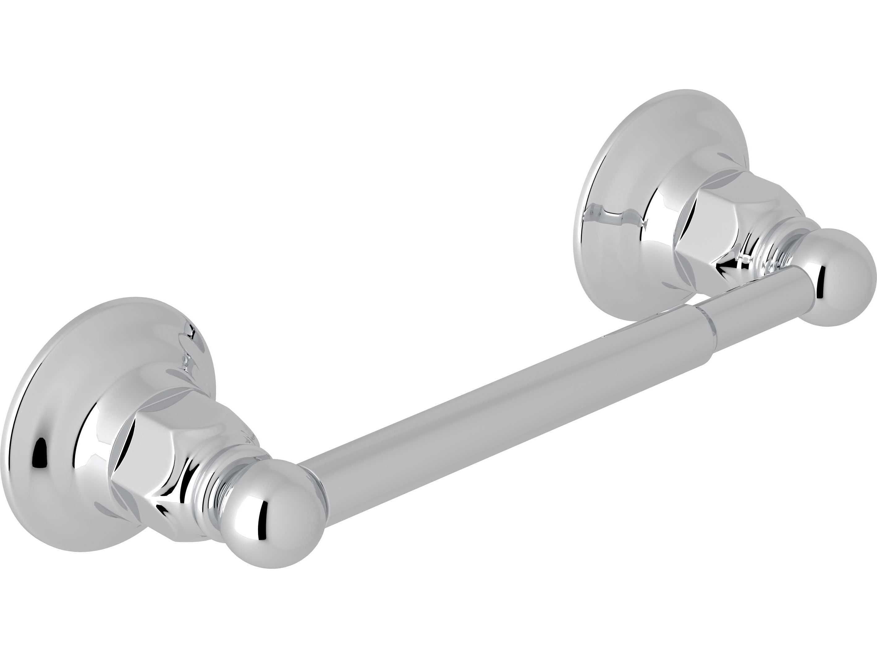 Rohl Polished Chrome Wall Mount Single Spring Loaded Toilet Paper Holder