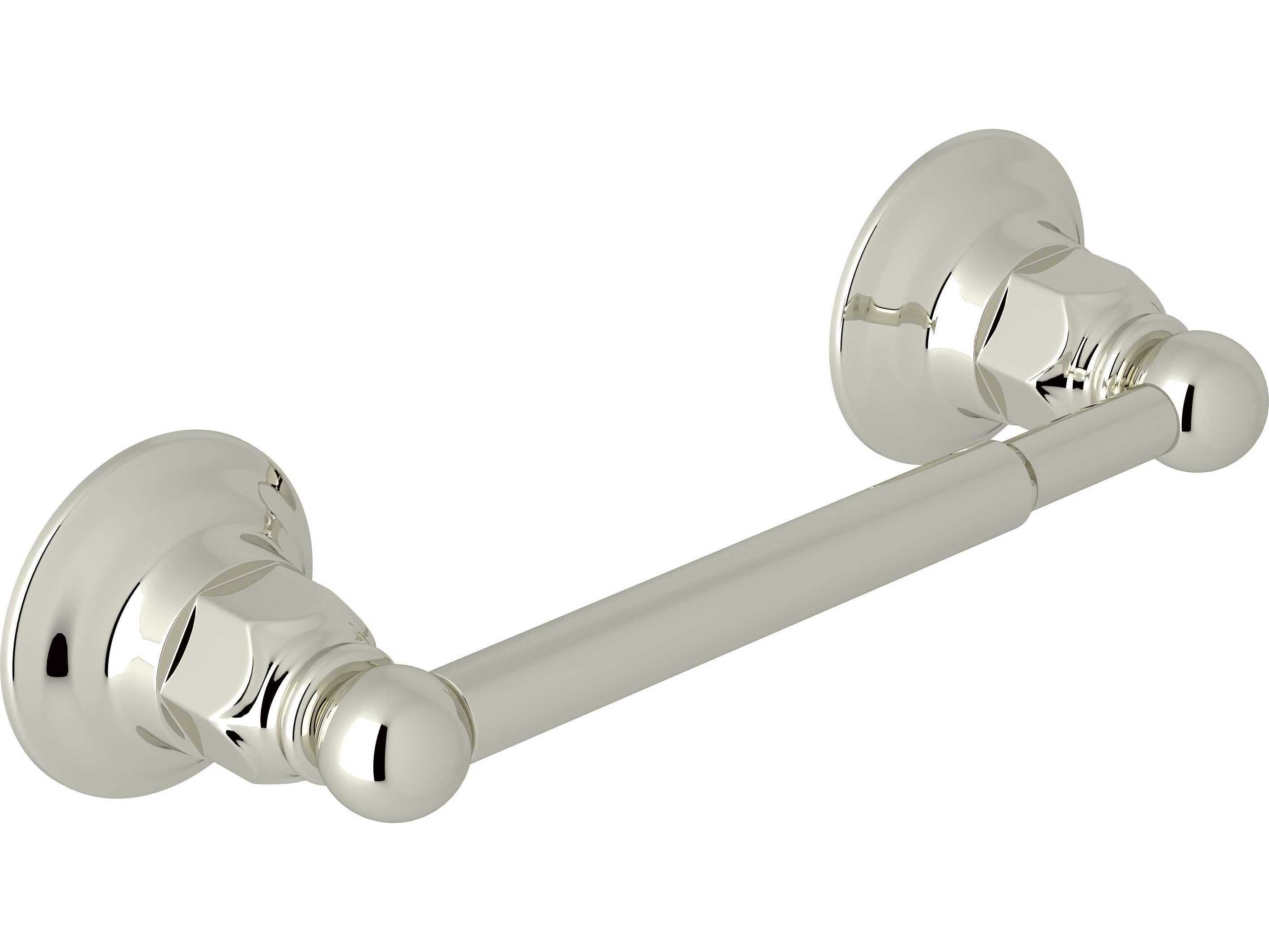 Rohl Polished Nickel Wall Mount Single Spring Loaded Toilet Paper Holder