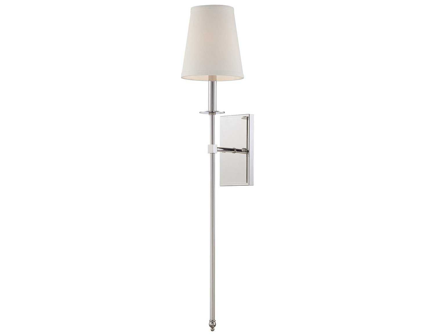 Savoy House Monroe 1-Light Polished Nickel Wall Sconce