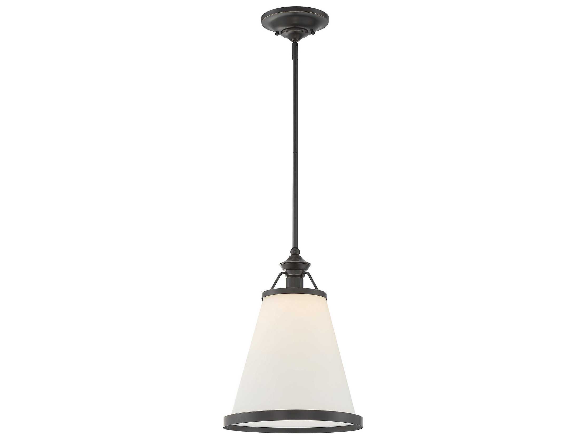 Savoy House Ashmont 1-Light Classic Bronze Glass Pendant