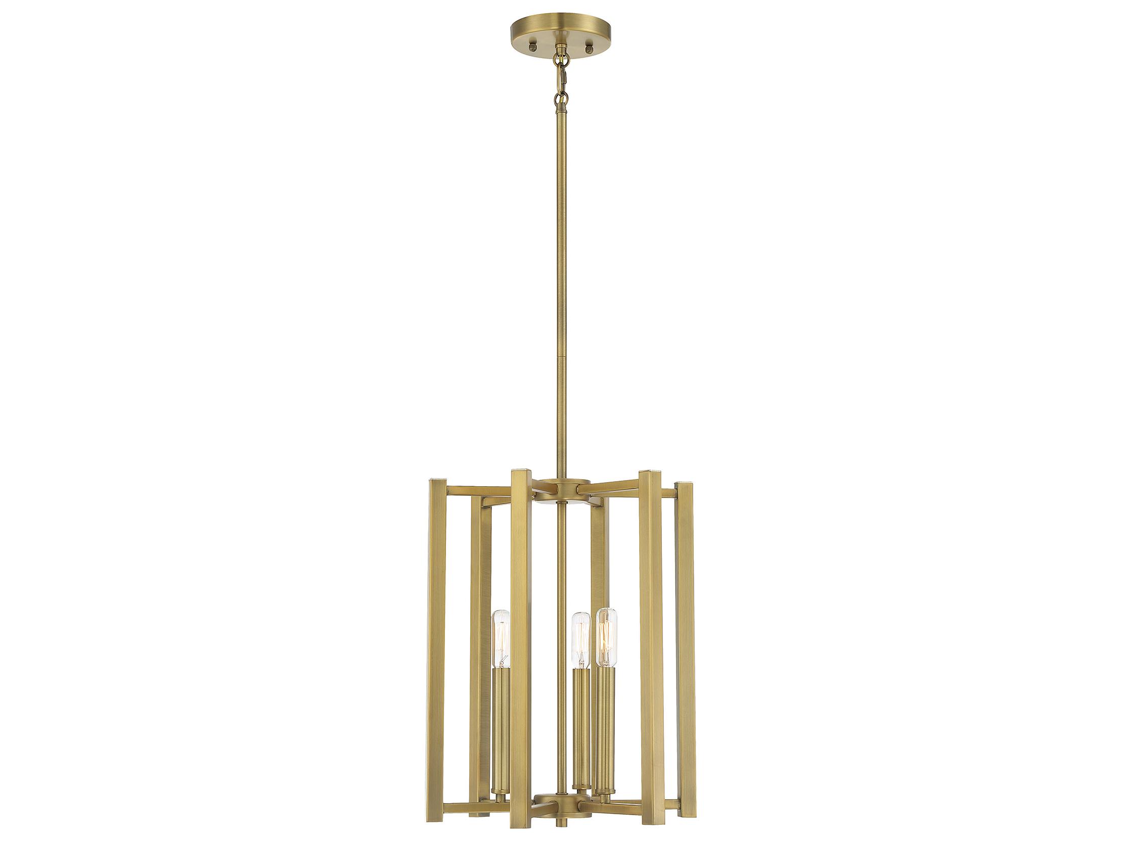 Savoy House Benson 3-Light Warm Brass Mini Pendant