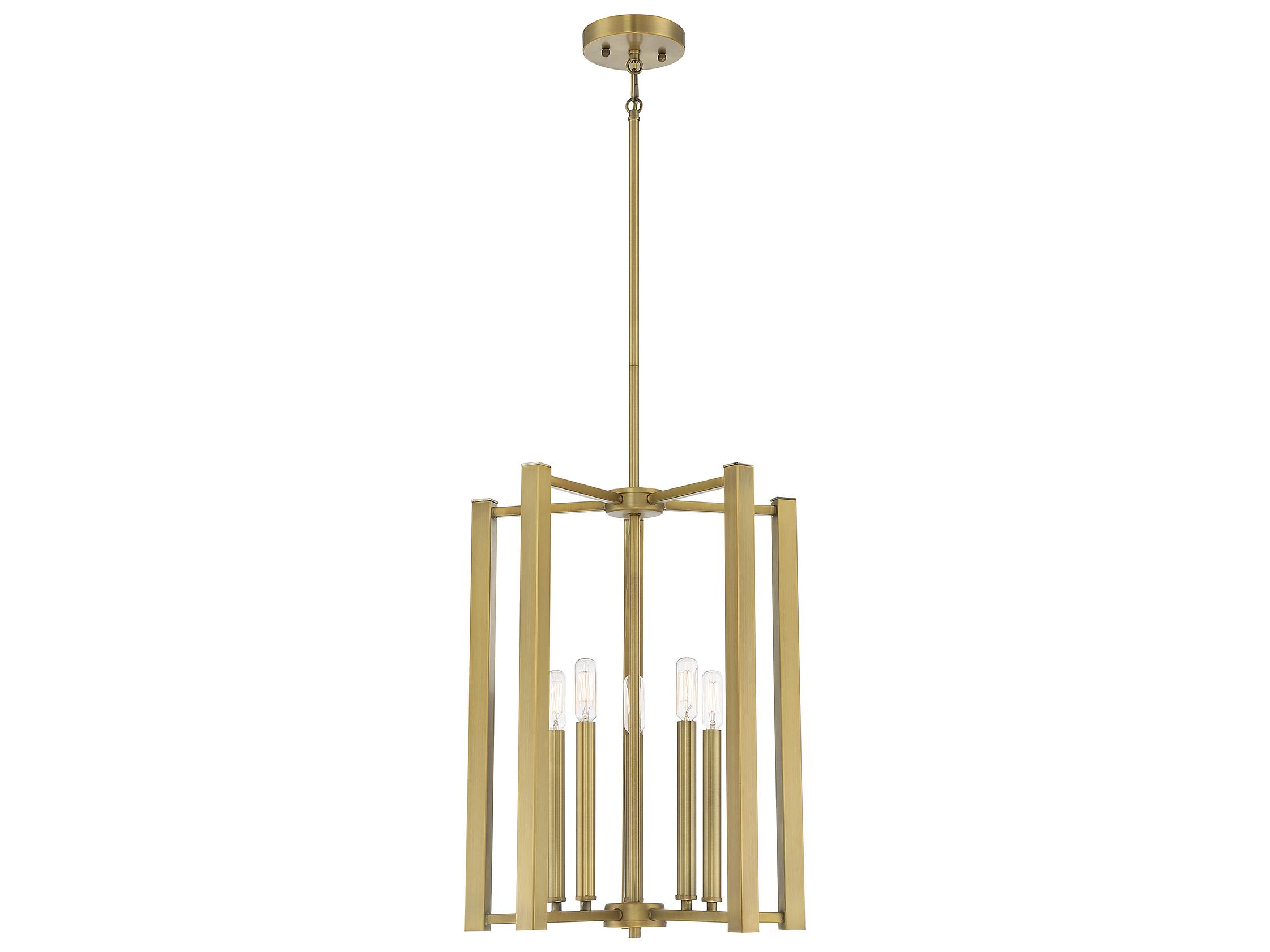 Savoy House Benson 5-Light Warm Brass Pendant