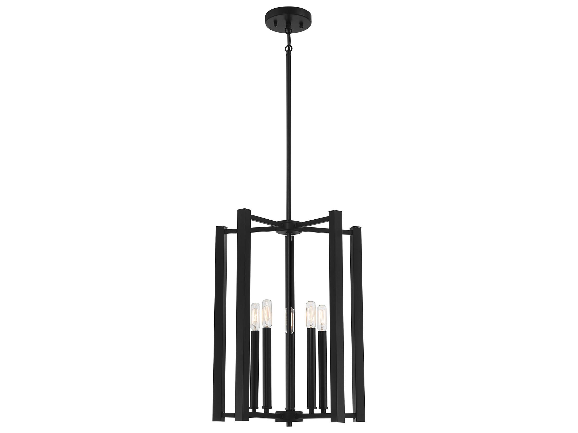 Savoy House Benson 5-Light Matte Black Pendant
