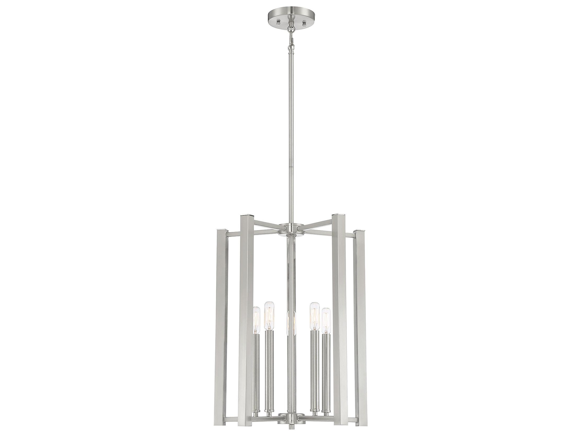 Savoy House Benson 5-Light Satin Nickel Pendant