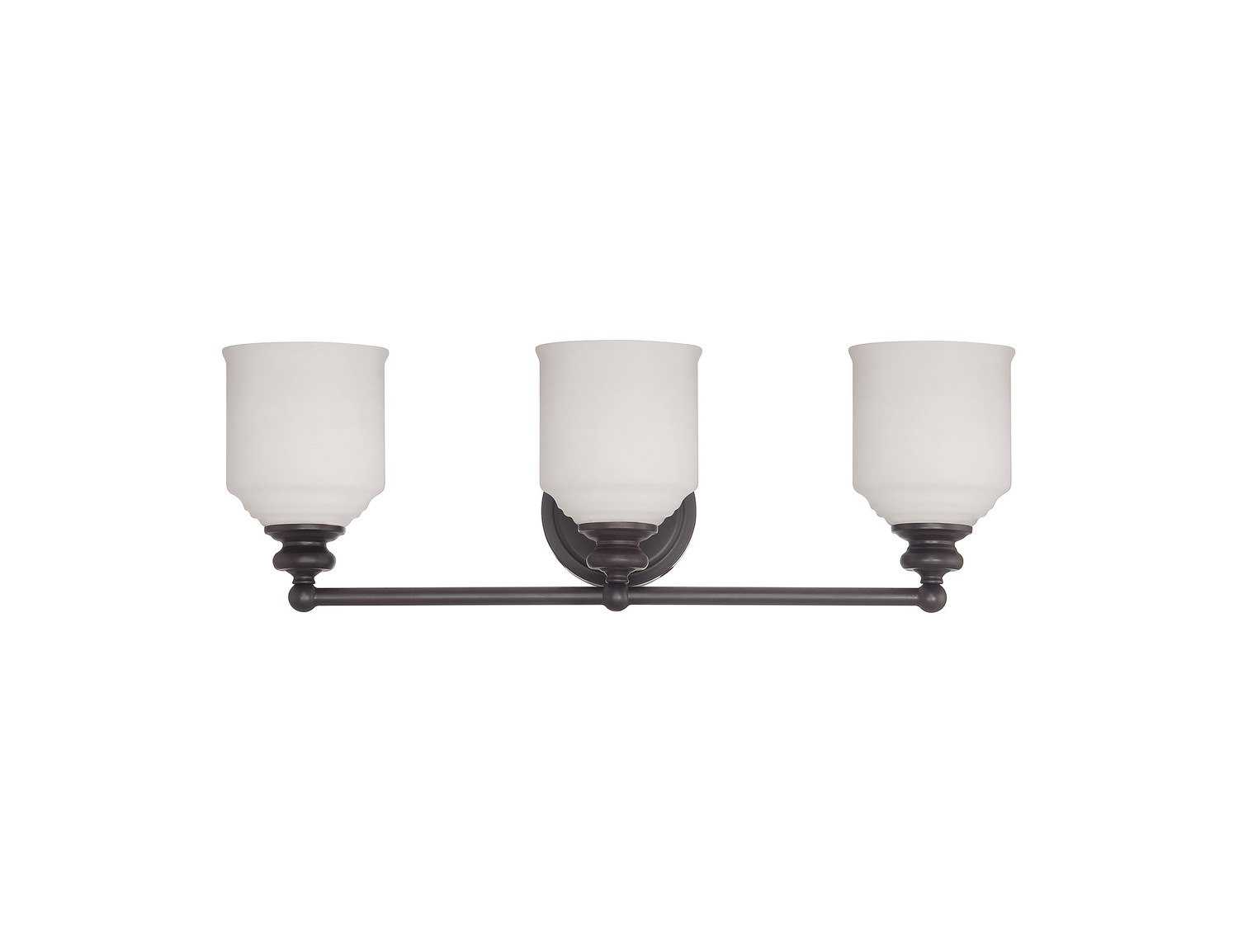 Savoy House Melrose 3-Light English Bronze Glass Vanity Light