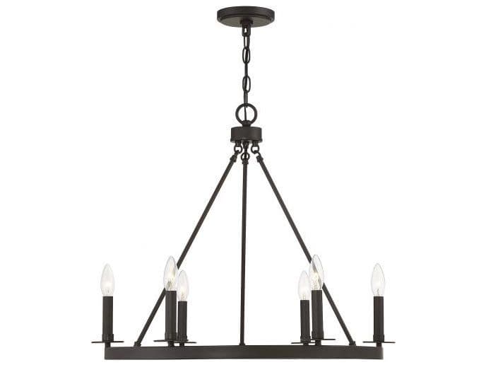Savoy House Meridian 6-Light Oil Rubbed Bronze Candelabra Chandelier