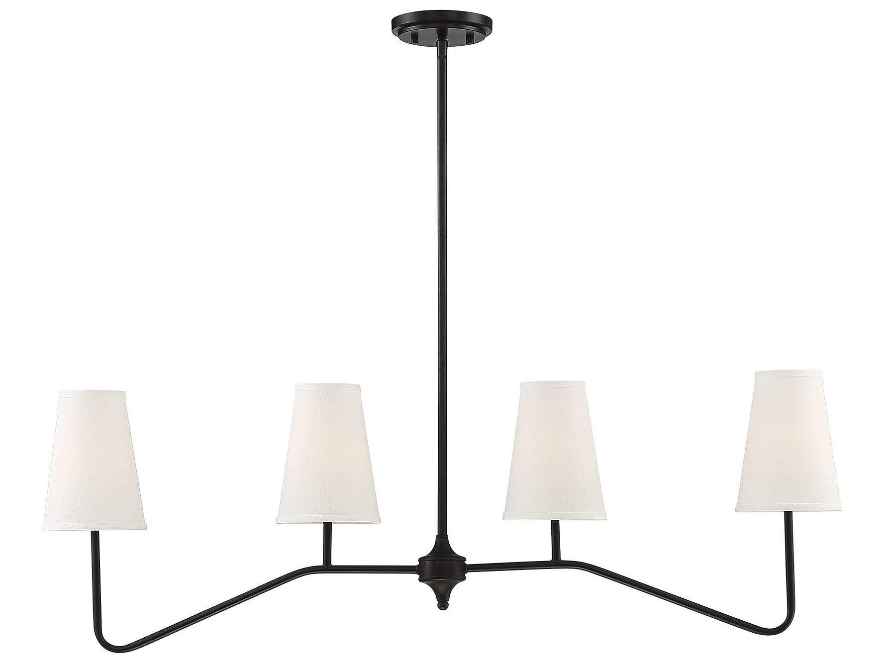 Savoy House Meridian 4-Light Oil Rubbed Bronze Empire Island Pendant