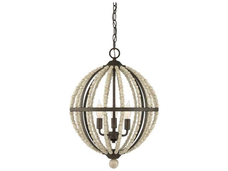 Savoy House Meridian 3-Light Avignon Brown Chandelier