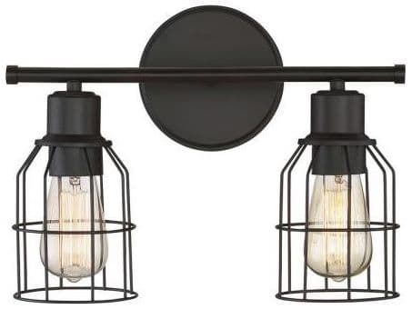 Savoy House Meridian 2-Light Oil Rubbed Bronze Vanity Light