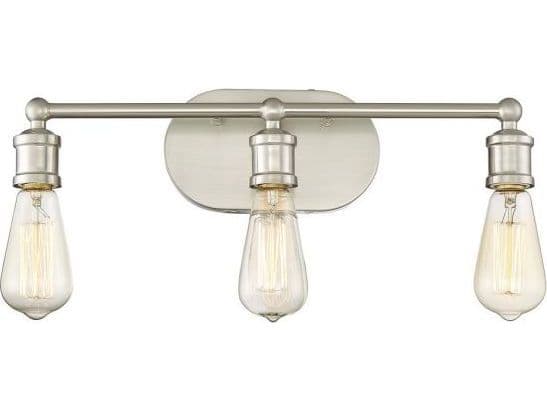 Savoy House Meridian 3-Light Brushed Nickel Vanity Light