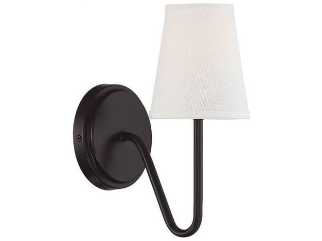 Savoy House Meridian 1-Light Oil Rubbed Bronze Glass Wall Sconce