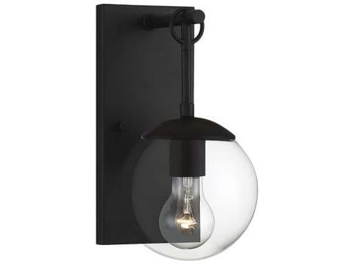 Savoy House Meridian 1 - Light Glass Outdoor Wall Light with Clear